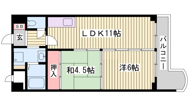 アルカサール西神戸の間取り