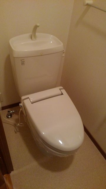 アゲート　白壁のトイレ