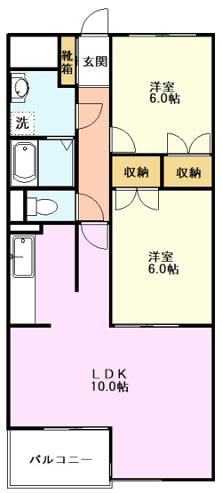 【間取り】 | パールハイツ恋ヶ窪