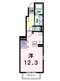 【間取り】 | クレメント・エヌ　Ｂ