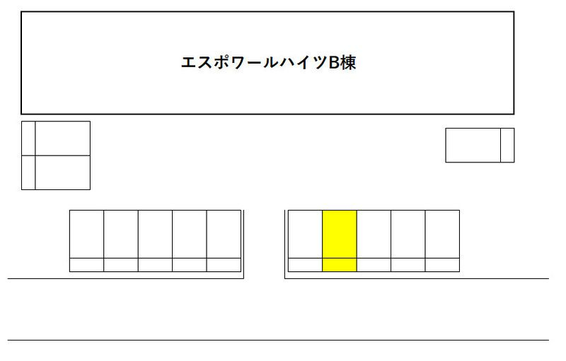 エスポワールハイツBの区画図