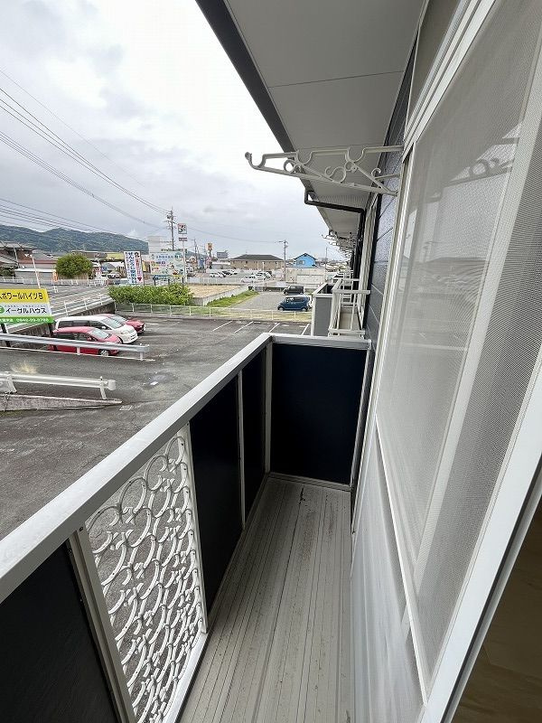 エスポワールハイツBのバルコニー