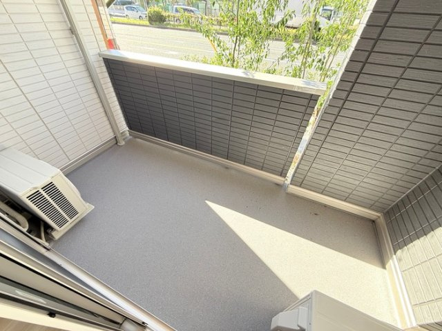 セレスティア苗代のバルコニー