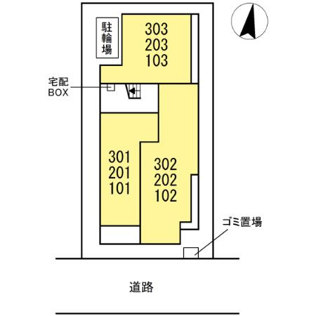 セレスティア苗代の区画図