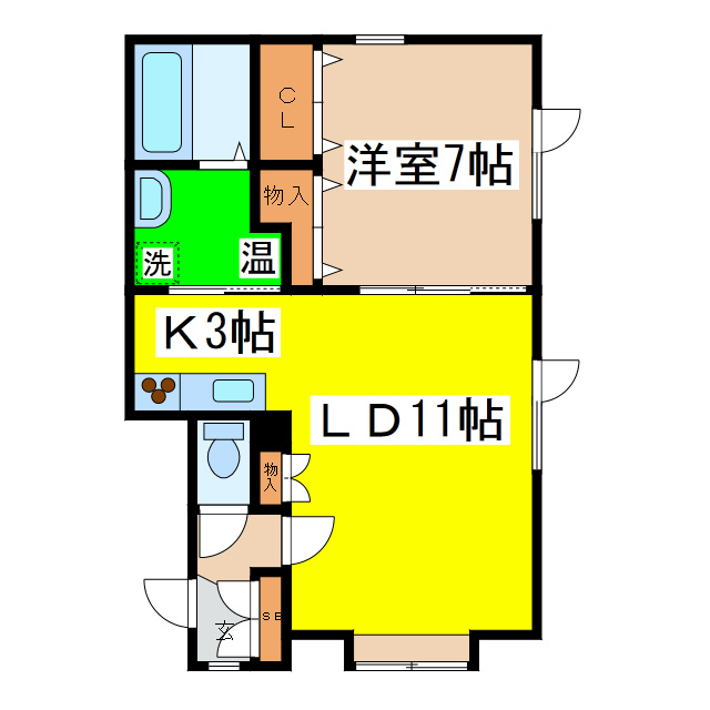 ビラ文苑７号館の間取り