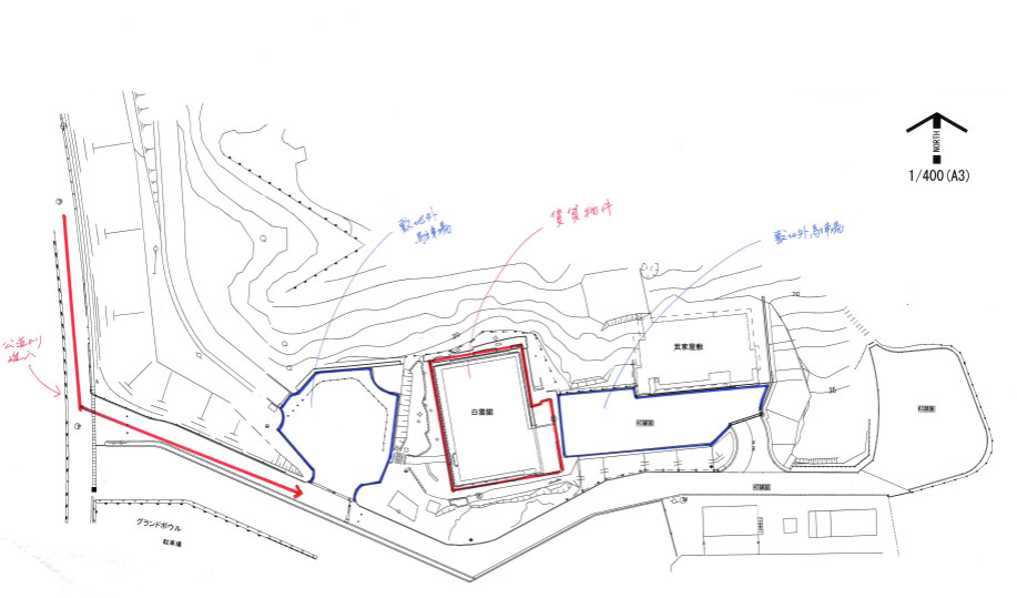 忠治山貸店舗の地図