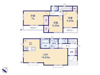 【間取り】 | 名古屋市緑区兵庫2丁目412【仲介手数料無料】新築一戸建て　A号棟