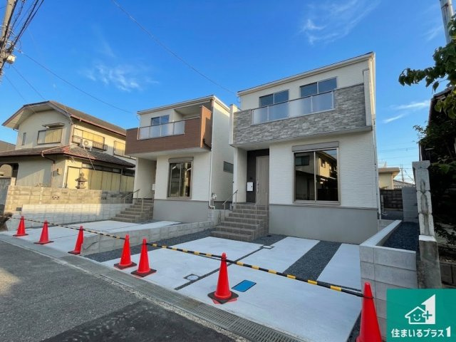 ★19(土)～23(祝)現地見学可能！★大津市向陽町　全2邸　の外観|周辺は落ち着いた街並みの住宅地！子育てがしやすい住環境です！まだ未完成ですが、現地でしかわからない事もございます。是非一度ご覧ください。