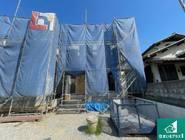 ★5(土)6(日)現地見学可能！★大津市向陽町　全2邸　の外観|現在の進捗状況です！順調に作業進行中、完成が待ち遠しいです！詳細の間取り等、お気軽にお問い合わせください！