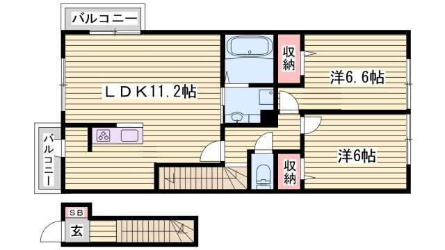 グランクレールの間取り