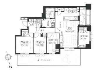 【間取り】 | プラウド上鷺宮