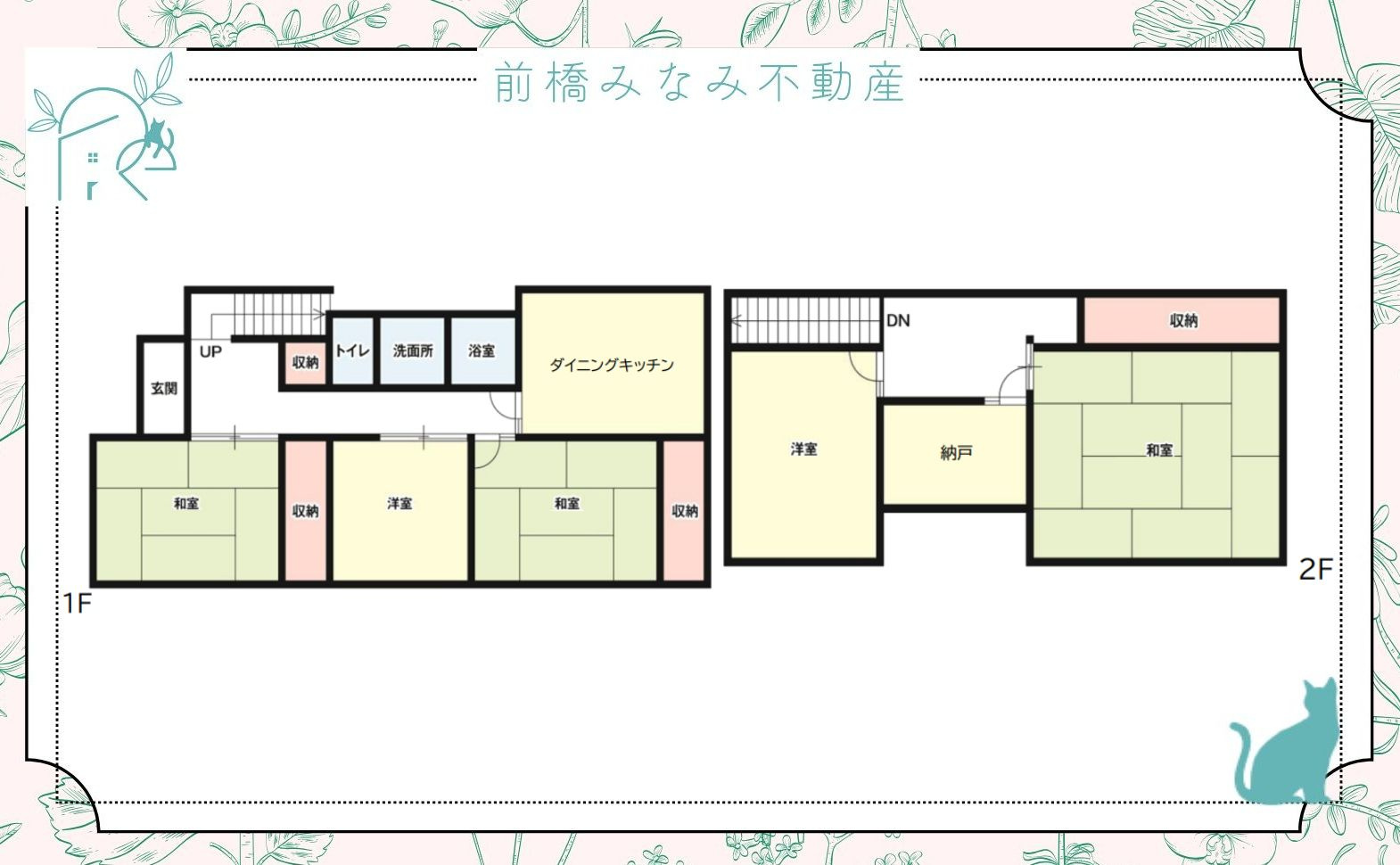 【中古】前橋市駒形町2期　５DK＋S