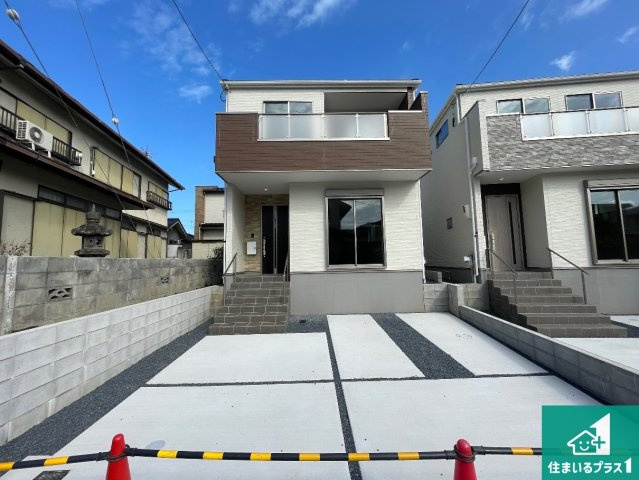 大津市向陽町　第1期　新築一戸建ての外観|お客様に長く安心して住んでいだだける事にこだわった家づくり！住んでからのアフターサービスにもしっかりと取り組んでいます！