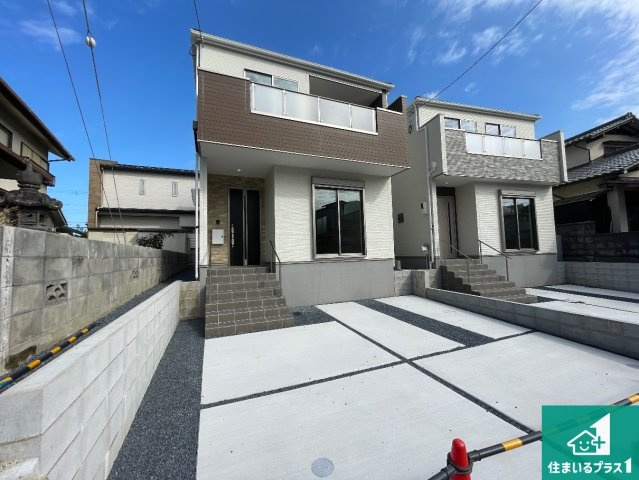 大津市向陽町　第1期　新築一戸建ての外観|お客様に長く安心して住んでいだだける事にこだわった家づくり！住んでからのアフターサービスにもしっかりと取り組んでいます！