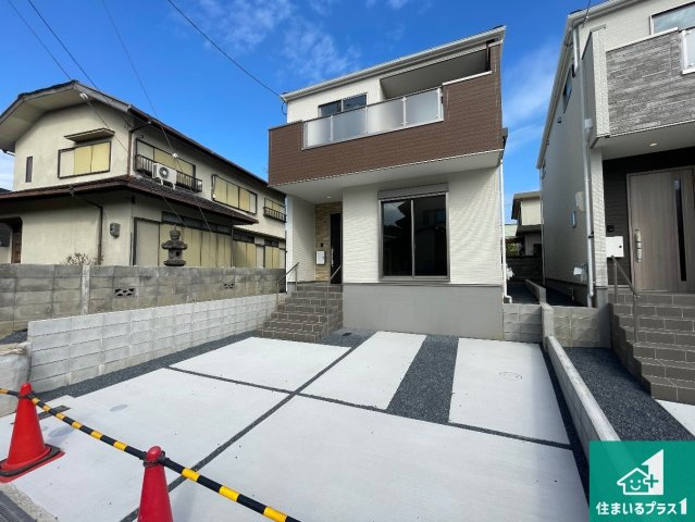 大津市向陽町　第1期　新築一戸建ての外観|お客様に長く安心して住んでいだだける事にこだわった家づくり！住んでからのアフターサービスにもしっかりと取り組んでいます！