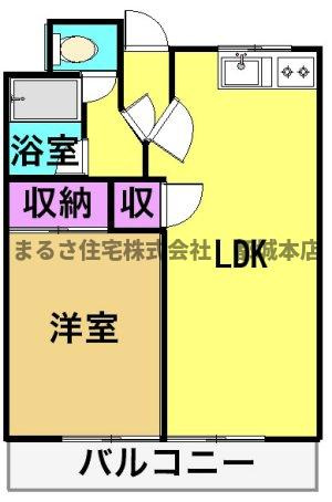 ロワイヤルヒルズ「水道料込み」の間取り