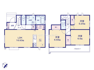 【間取り】 | 名古屋市緑区大高町字東古根49-8【仲介手数料無料】新築一戸建て　A号棟