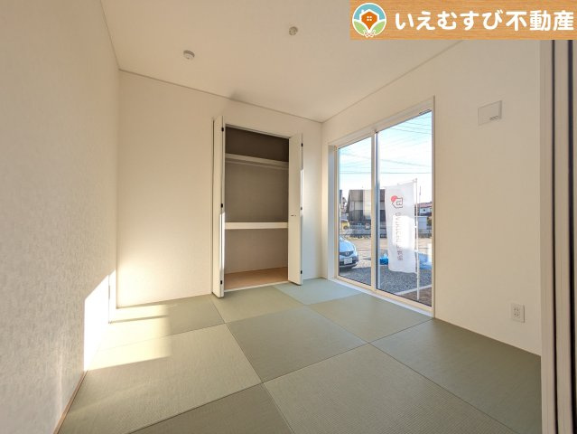 Cradle garden　寄居町用土第4の和室|すぐ横になれる和室は、みんながほっと一息つける空間
ちょっとした休憩や来客時、お子様のお世話にも大活躍しそうですね♪