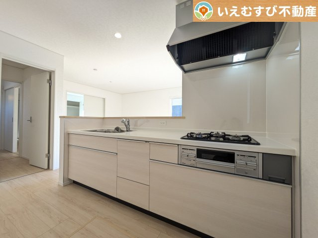 Cradle garden　寄居町用土第4のキッチン|機能性収納性に溢れるキッチン
収納もたっぷり付いていてすっきり片付く！毎日楽しくお料理が出来そうです！