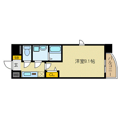 プレサンス栄モードの間取り