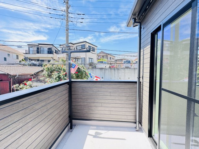 流山市松ヶ丘６丁目新築戸建のバルコニー|南西向きルーフバルコニー・日当たり良好♪