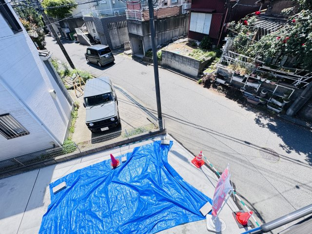 流山市松ヶ丘６丁目新築戸建の展望|バルコニーより道路側眺望