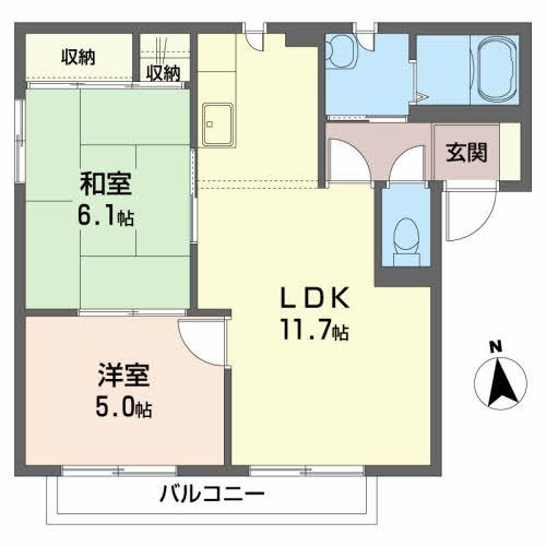 アバンセ Ａの間取り