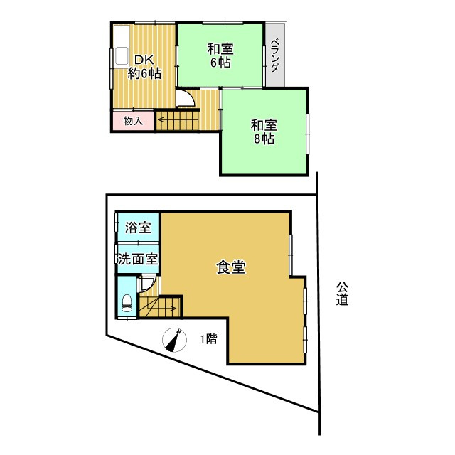 泉佐野市市場西１丁目店舗付住宅