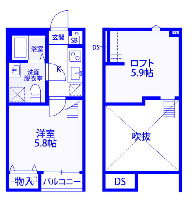 KAHALE 東大宮の間取り
