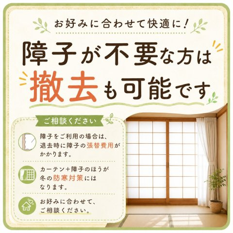 誠荘のその他|畳の上にフローリング風CFを敷いています。