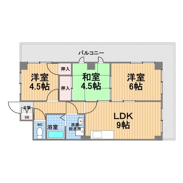甲子園GHの間取り