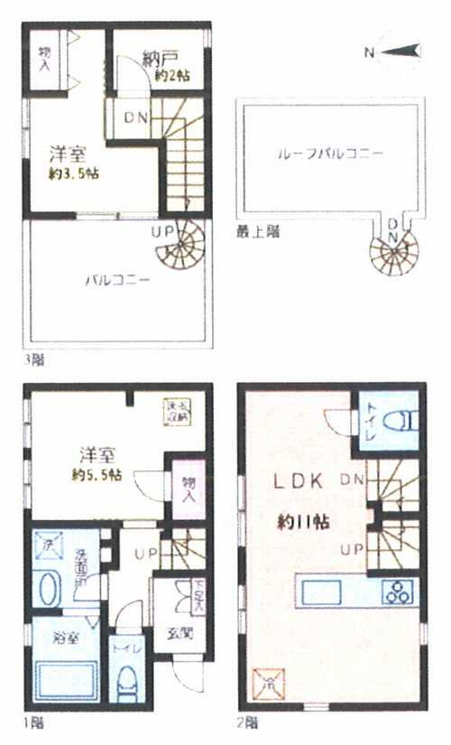 茅ヶ崎市中海岸3丁目　中古戸建の間取り
