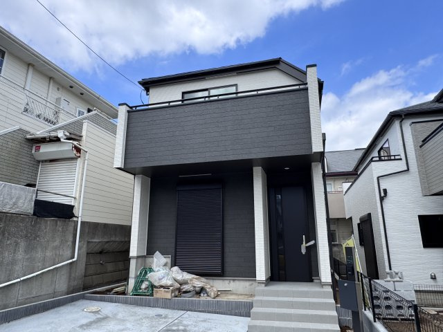 松戸市中金杉4丁目新築戸建【小金北小学校:7分】の外観|C号棟外観・完成済み内覧可能です！