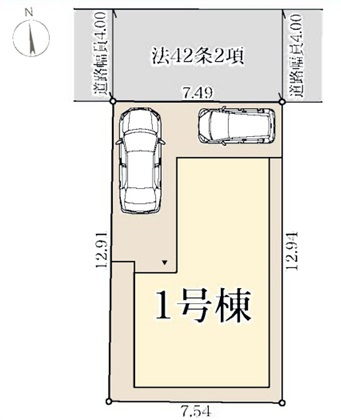 明石市藤が丘1丁目の区画図