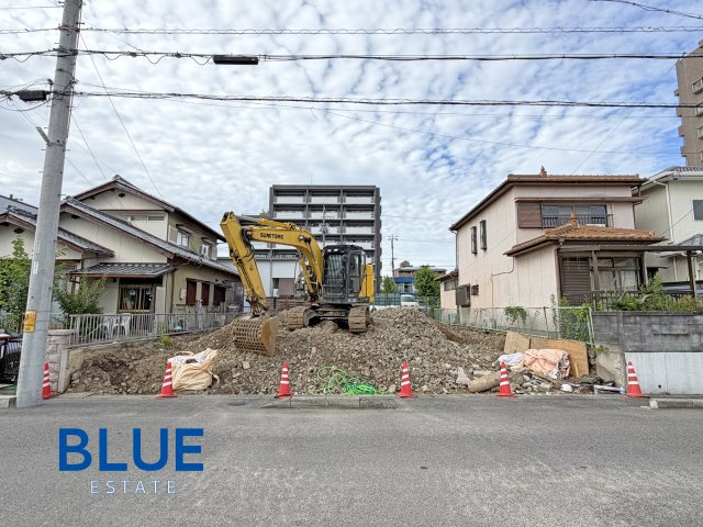 【春日井市白山町 全2邸 2号棟】南向き×4LDK×長期優良住宅の前面道路含む現地写真|現地（2026年6月下旬）撮影　現況：造成工事中