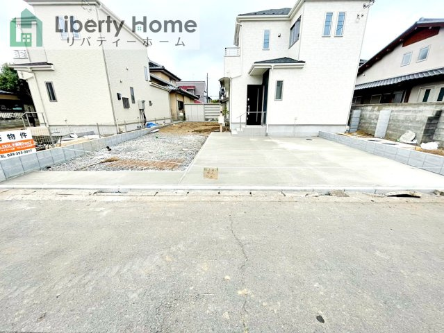 ひたちなか市津田　新築戸建　A号棟の駐車場