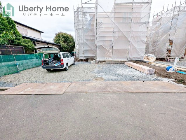 ひたちなか市津田　新築戸建　A号棟の駐車場