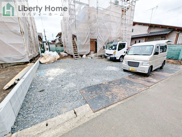 ひたちなか市津田　新築戸建　A号棟の駐車場