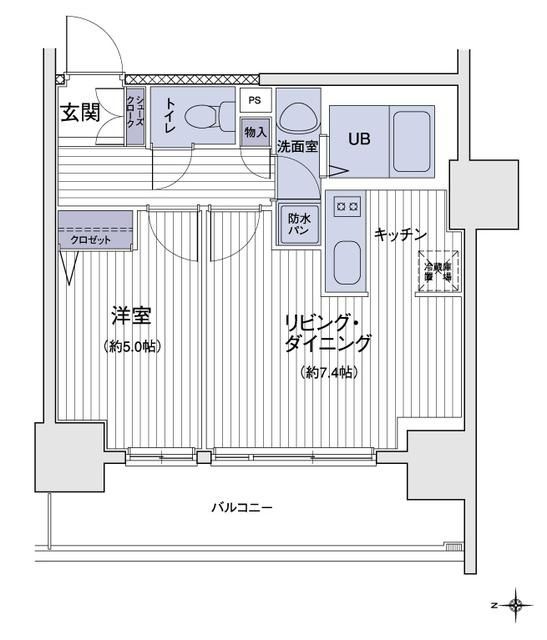 エスティメゾン大島の間取り