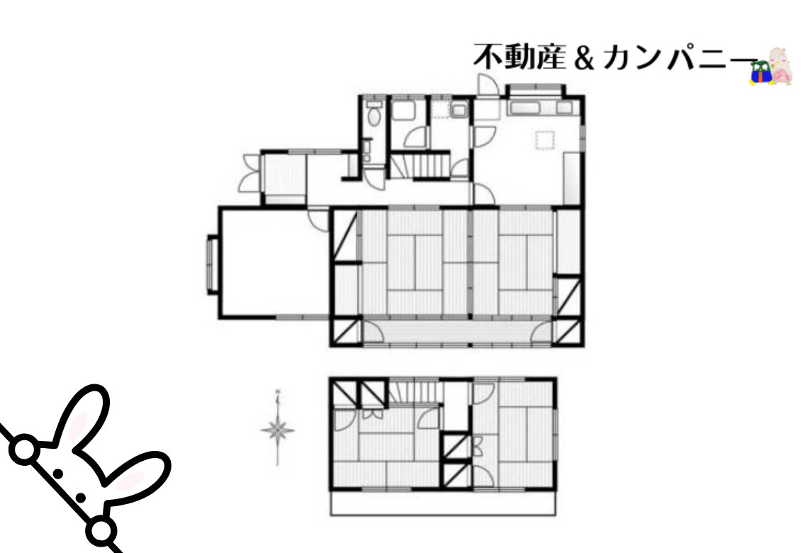 太山寺町の中古のおうち　松山市太山寺町中古戸建の間取り