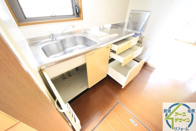 ボナール白水　1棟のキッチン|※類似部屋