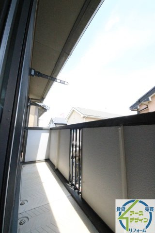 ボナール白水　1棟のバルコニー|※類似部屋