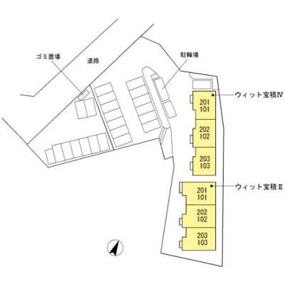 【区画図】 | ウィット室積Ⅳ