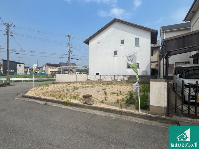 加古川市尾上町今福　新築一戸建ての外観|周辺は落ち着いた街並みの住宅地！子育てがしやすい住環境です！まだ未完成ですが、現地でしかわからない事もございます。是非一度ご覧ください。