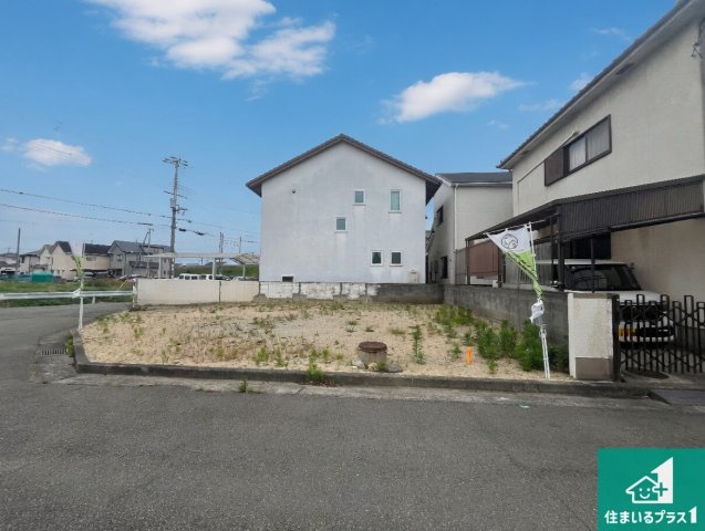 加古川市尾上町今福　新築一戸建ての外観|周辺は落ち着いた街並みの住宅地！子育てがしやすい住環境です！まだ未完成ですが、現地でしかわからない事もございます。是非一度ご覧ください。