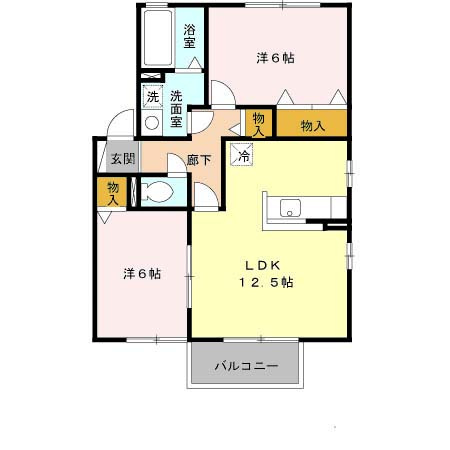 ボナール白水2棟の間取り