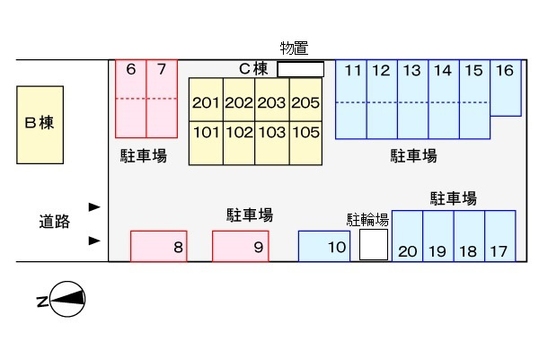 アーバン　エル　Ｃの区画図