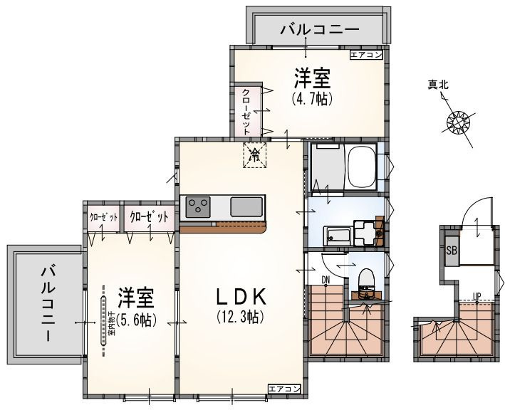 サンライズ登戸Ⅰの間取り