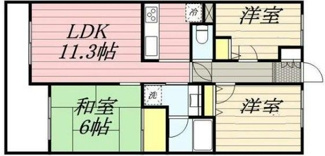 【間取り】 | コスモ拝島 | 間取り図です。