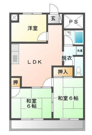 鳥取県倉吉市店舗付き一棟マンションの間取り